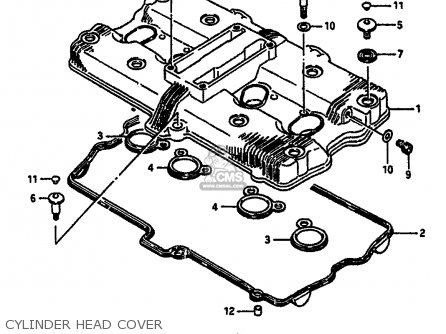 CYLINDER HEAD COVER - GSXR750R 1989 (K) (E01 E02 E04 E22)