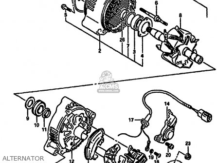 ALTERNATOR - GSXR750R 1989 (K) (E01 E02 E04 E22)