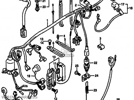 WIRING HARNESS - GSXR750R 1989 (K) (E01 E02 E04 E22)