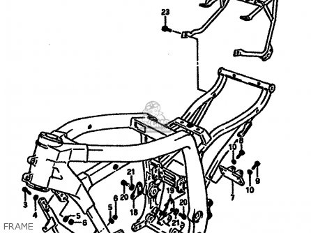 FRAME - GSXR750R 1989 (K) (E01 E02 E04 E22)