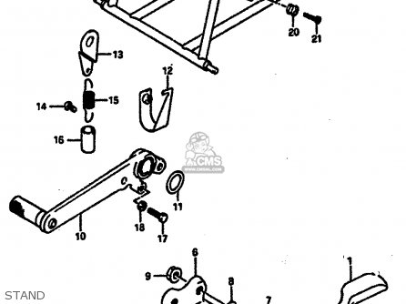 STAND - GSXR750R 1989 (K) (E01 E02 E04 E22)