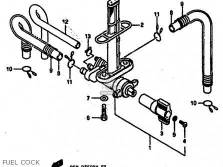 FUEL COCK - GSXR750R 1989 (K) (E01 E02 E04 E22)