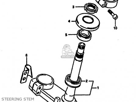STEERING STEM - GSXR750R 1989 (K) (E01 E02 E04 E22)