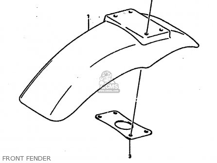 FRONT FENDER - GSXR750R 1989 (K) (E01 E02 E04 E22)