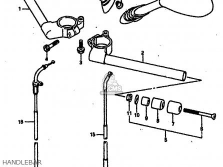 HANDLEBAR - GSXR750R 1989 (K) (E01 E02 E04 E22)