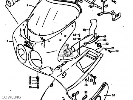 COWLING - GSXR750R 1989 (K) (E01 E02 E04 E22)