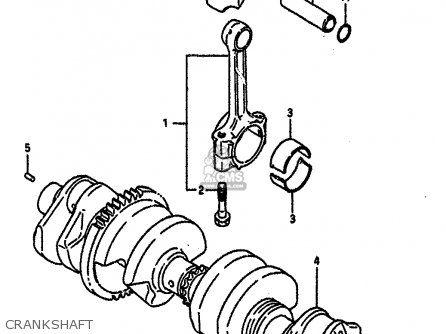 CRANKSHAFT - GSXR750R 1989 (K) (E01 E02 E04 E22)