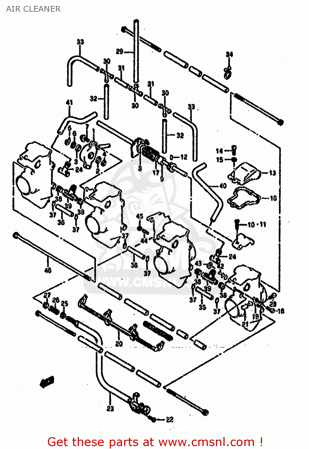 AIR CLEANER GSXR750SP 1994 (R) FRANCE GERMANY (E04 E22)