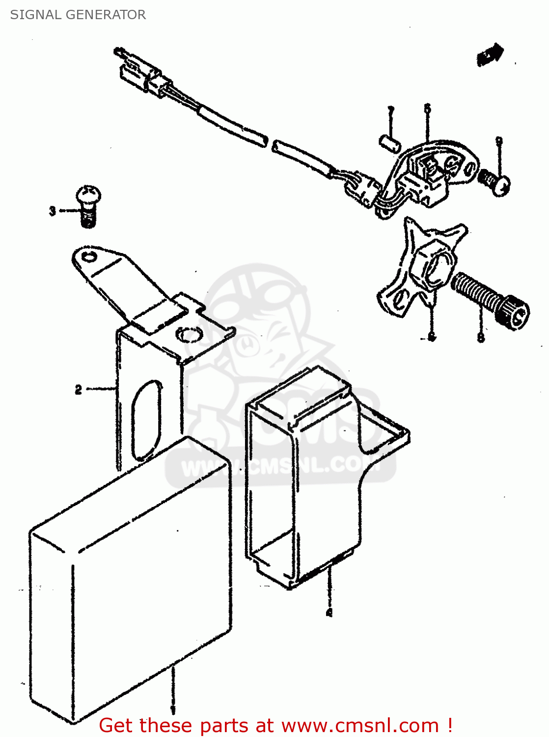 SIGNAL GENERATOR GSXR750SP 1994 (R) FRANCE GERMANY (E04 E22)