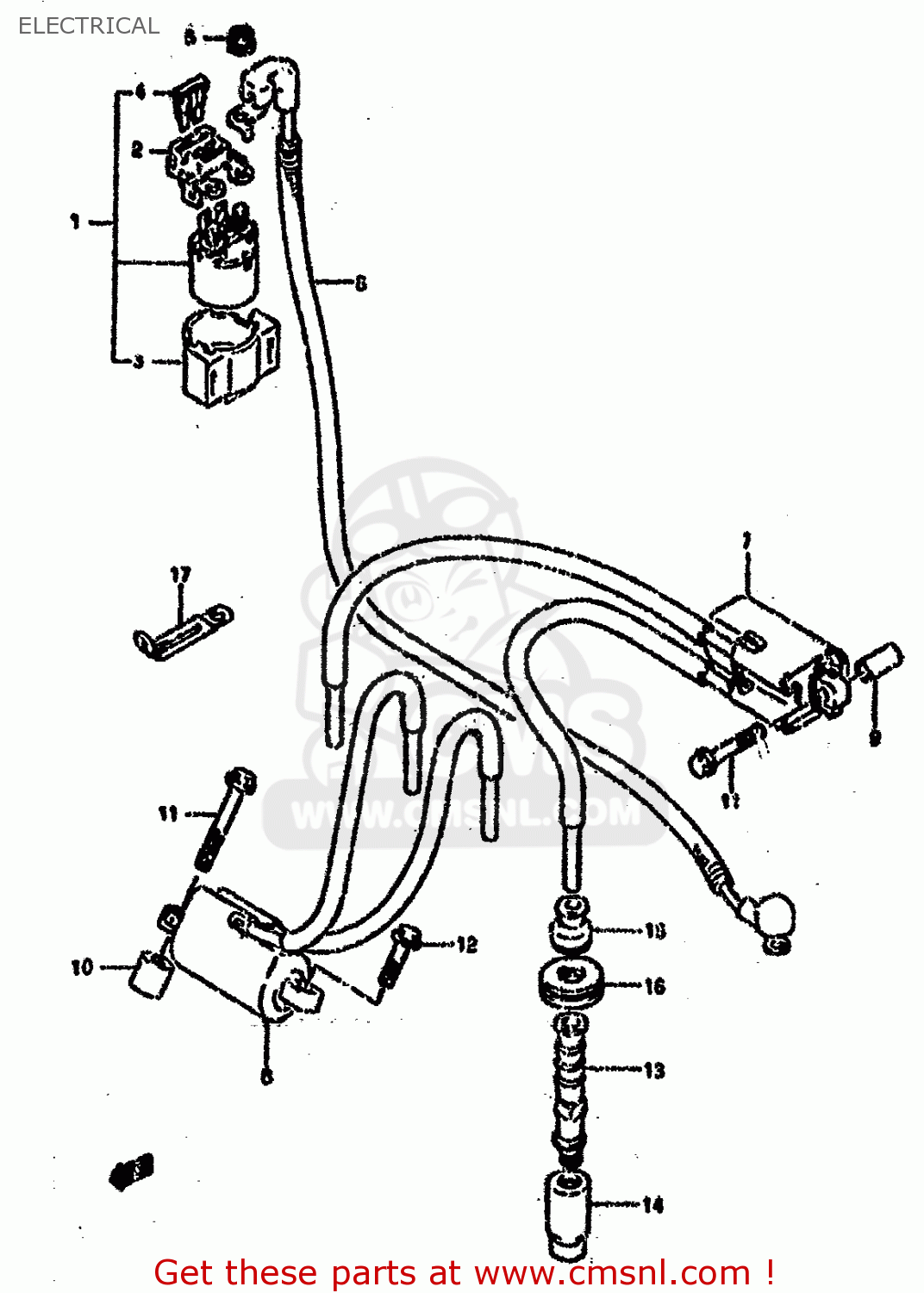 ELECTRICAL GSXR750SP 1994 (R) FRANCE GERMANY (E04 E22)