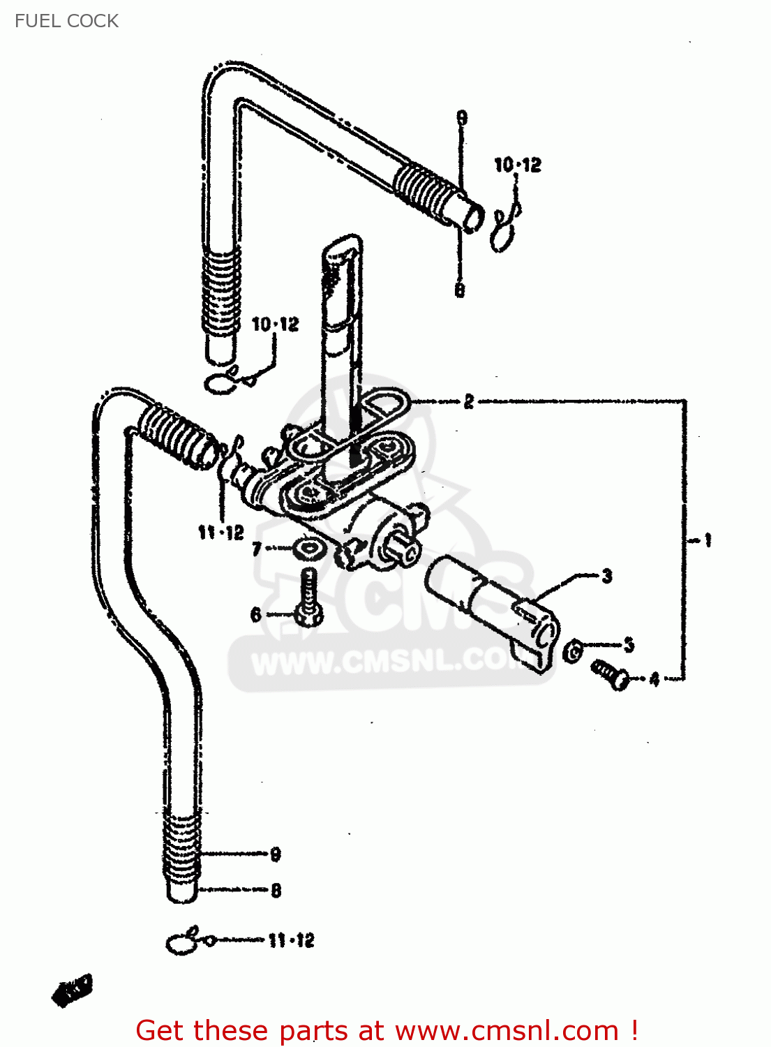FUEL COCK GSXR750SP 1994 (R) FRANCE GERMANY (E04 E22)