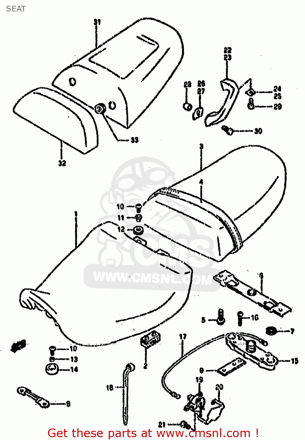 SEAT GSXR750SP 1994 (R) FRANCE GERMANY (E04 E22)