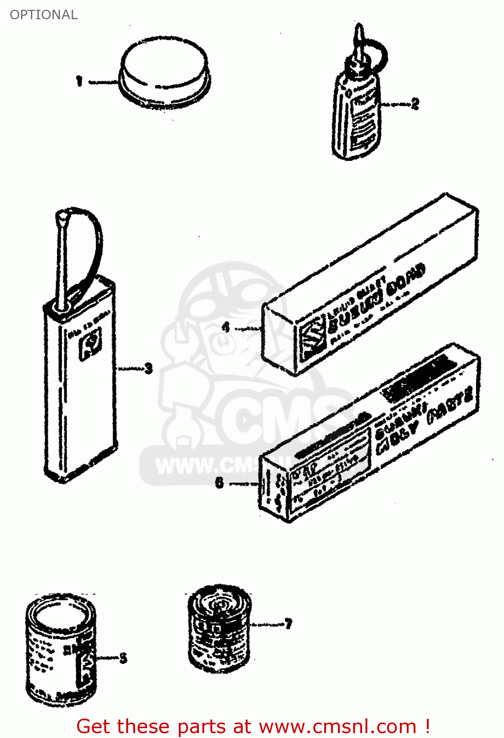 OPTIONAL GSXR750SP 1994 (R) FRANCE GERMANY (E04 E22)