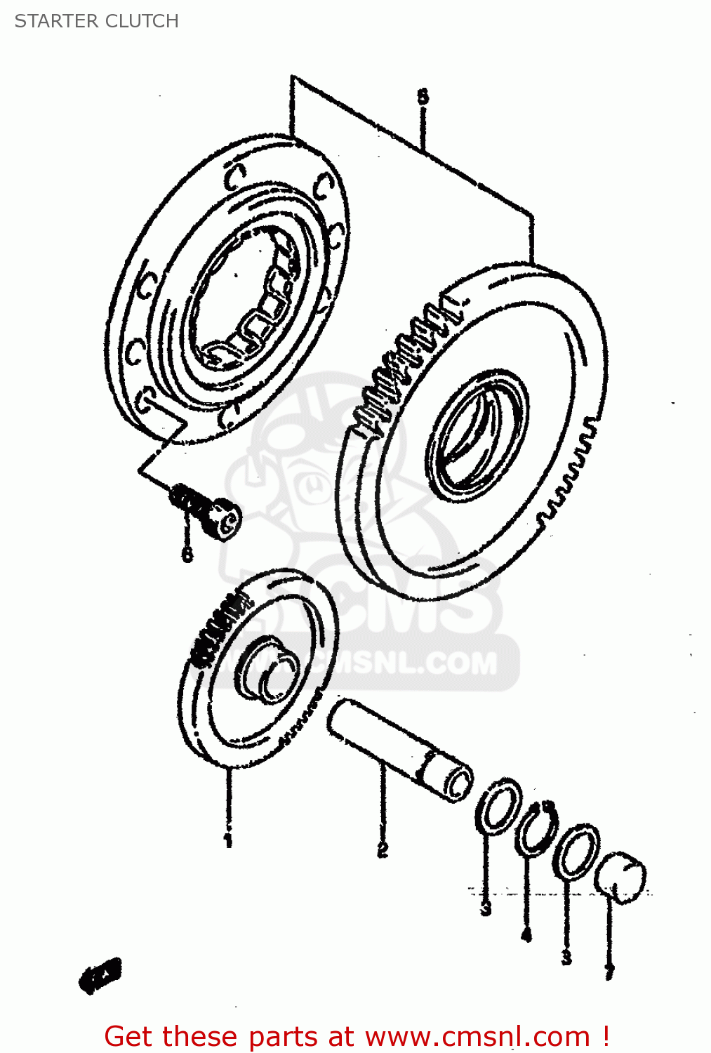 STARTER CLUTCH GSXR750SP 1994 (R) FRANCE GERMANY (E04 E22)