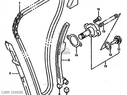 CAM CHAIN - GSXR750SP 1994 (R) FRANCE GERMANY (E04 E22)