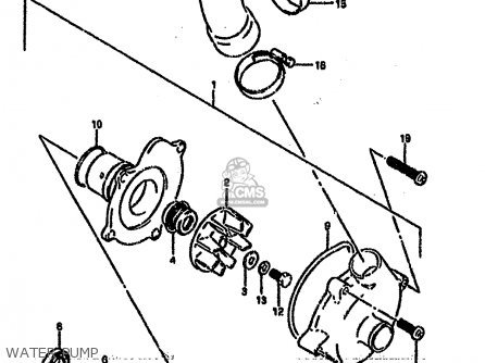 WATER PUMP - GSXR750SP 1994 (R) FRANCE GERMANY (E04 E22)
