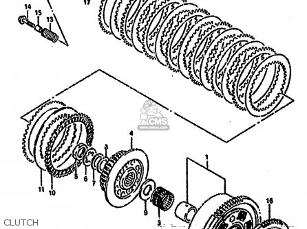 CLUTCH - GSXR750SP 1994 (R) FRANCE GERMANY (E04 E22)
