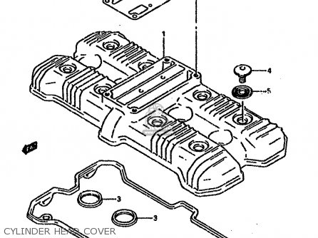 CYLINDER HEAD COVER - GSXR750SP 1994 (R) FRANCE GERMANY (E04 E22)