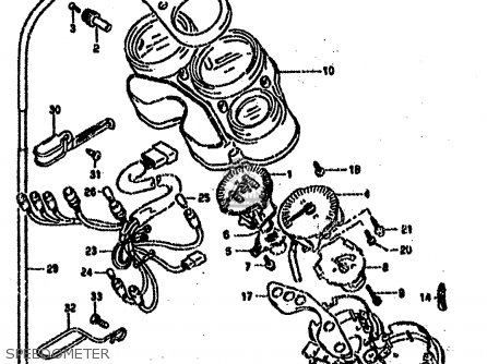 SPEEDOMETER - GSXR750SP 1994 (R) FRANCE GERMANY (E04 E22)