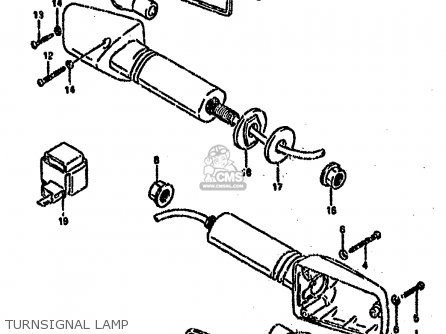TURNSIGNAL LAMP - GSXR750SP 1994 (R) FRANCE GERMANY (E04 E22)