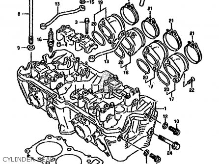 CYLINDER HEAD - GSXR750SP 1994 (R) FRANCE GERMANY (E04 E22)