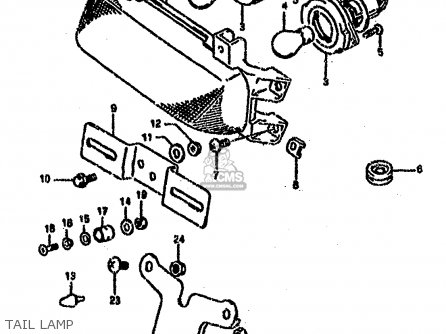 TAIL LAMP - GSXR750SP 1994 (R) FRANCE GERMANY (E04 E22)