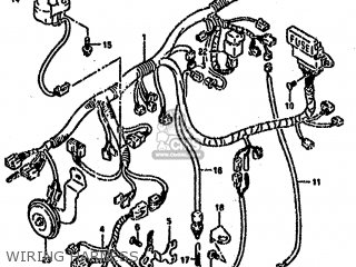 WIRING HARNESS - GSXR750SP 1994 (R) FRANCE GERMANY (E04 E22)