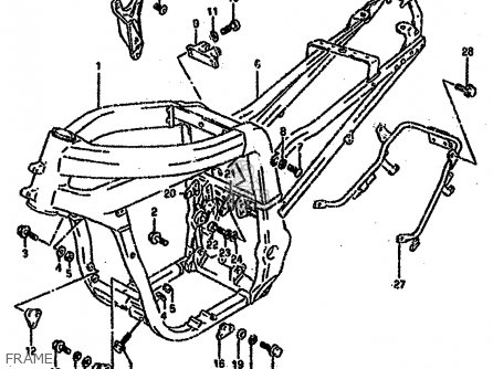 FRAME - GSXR750SP 1994 (R) FRANCE GERMANY (E04 E22)