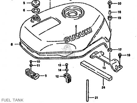 FUEL TANK - GSXR750SP 1994 (R) FRANCE GERMANY (E04 E22)