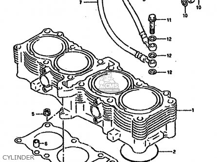 CYLINDER - GSXR750SP 1994 (R) FRANCE GERMANY (E04 E22)