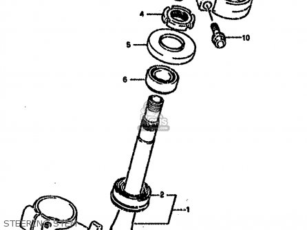 STEERING STEM - GSXR750SP 1994 (R) FRANCE GERMANY (E04 E22)