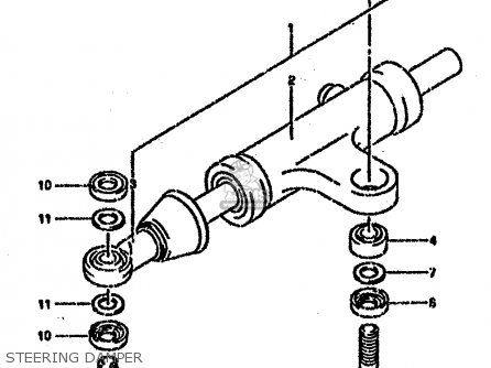 STEERING DAMPER - GSXR750SP 1994 (R) FRANCE GERMANY (E04 E22)