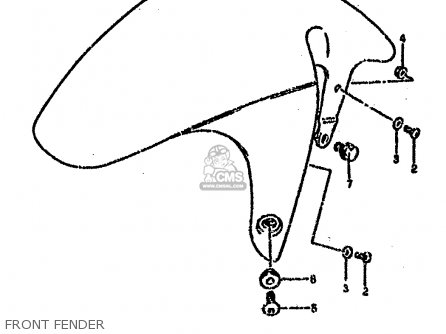 FRONT FENDER - GSXR750SP 1994 (R) FRANCE GERMANY (E04 E22)