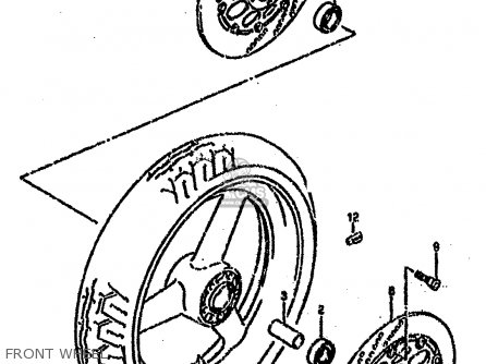 FRONT WHEEL - GSXR750SP 1994 (R) FRANCE GERMANY (E04 E22)