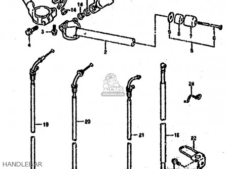 HANDLEBAR - GSXR750SP 1994 (R) FRANCE GERMANY (E04 E22)