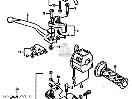 HANDLE SWITCH - GSXR750SP 1994 (R) FRANCE GERMANY (E04 E22)