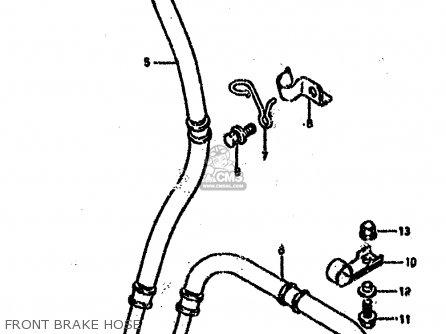 FRONT BRAKE HOSE - GSXR750SP 1994 (R) FRANCE GERMANY (E04 E22)