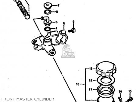 FRONT MASTER CYLINDER - GSXR750SP 1994 (R) FRANCE GERMANY (E04 E22)