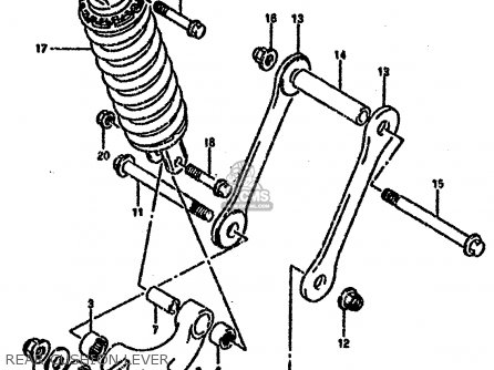 REAR CUSHION LEVER - GSXR750SP 1994 (R) FRANCE GERMANY (E04 E22)