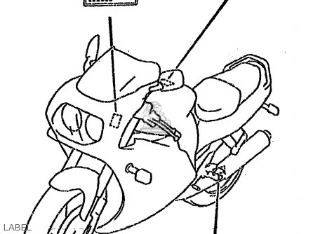 LABEL - GSXR750SP 1994 (R) FRANCE GERMANY (E04 E22)