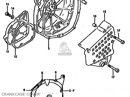 CRANKCASE COVER - GSXR750SP 1994 (R) FRANCE GERMANY (E04 E22)