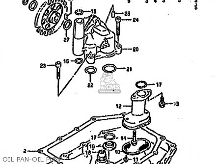 OIL PAN-OIL PUMP - GSXR750SP 1994 (R) FRANCE GERMANY (E04 E22)