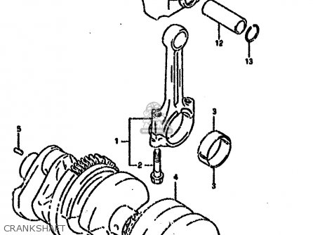 CRANKSHAFT - GSXR750SP 1994 (R) FRANCE GERMANY (E04 E22)