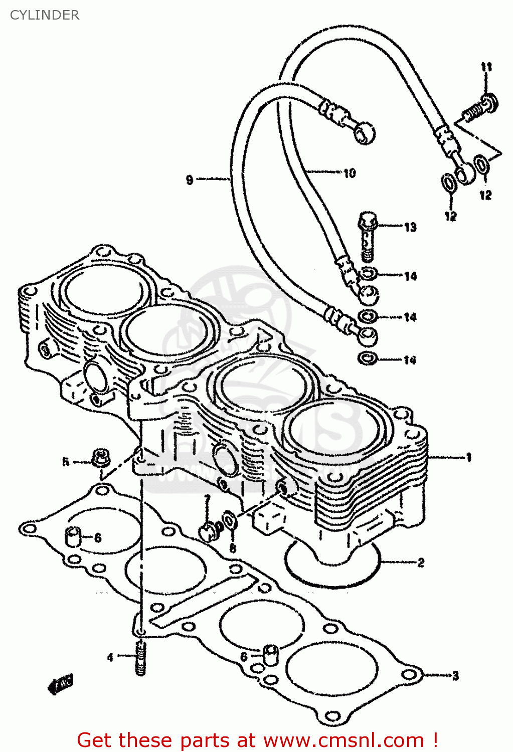 CYLINDER GSXR750W 1992 (N) (E01 E02 04 15 17 18 21 22 24 25 34 39 53)