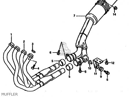MUFFLER - GSXR750W 1992 (N) (E01 E02 04 15 17 18 21 22 24 25 34 39 53)