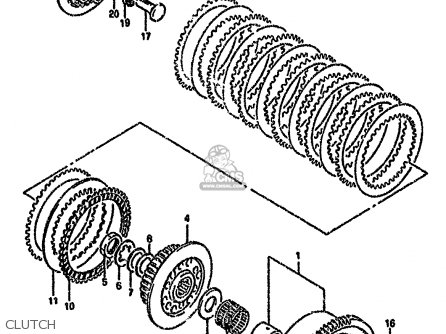 CLUTCH - GSXR750W 1992 (N) (E01 E02 04 15 17 18 21 22 24 25 34 39 53)