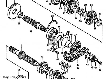TRANSMISSION - GSXR750W 1992 (N) (E01 E02 04 15 17 18 21 22 24 25 34 39 53)
