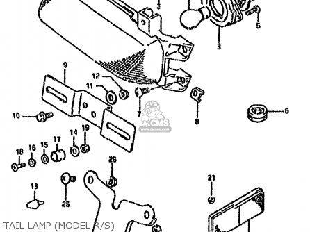 TAIL LAMP (MODEL R/S) - GSXR750W 1992 (N) (E01 E02 04 15 17 18 21 22 24 25 34 39 53)
