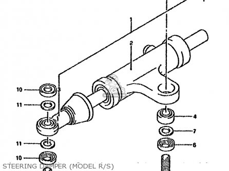 STEERING DAMPER (MODEL R/S) - GSXR750W 1992 (N) (E01 E02 04 15 17 18 21 22 24 25 34 39 53)