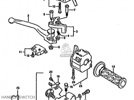 HANDLE SWITCH - GSXR750W 1992 (N) (E01 E02 04 15 17 18 21 22 24 25 34 39 53)